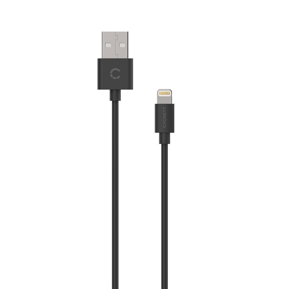 CY2724PCCSL - Cygnett Essentials Lightning to USB-A Cable 2M - Black