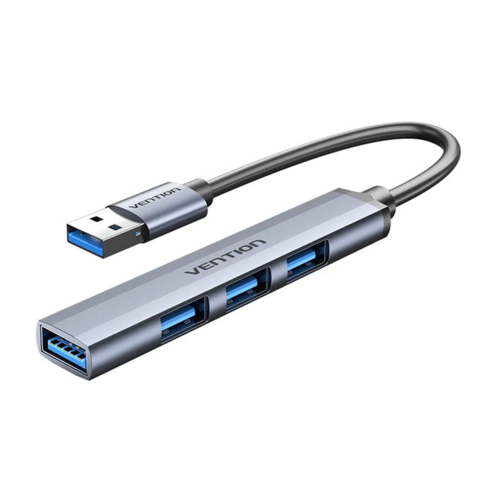 VEN-CKOHB - Vention USB 3.0 to USB 3.0/USB 2.0*3 Mini Hub 0.15M Gray Metal Type