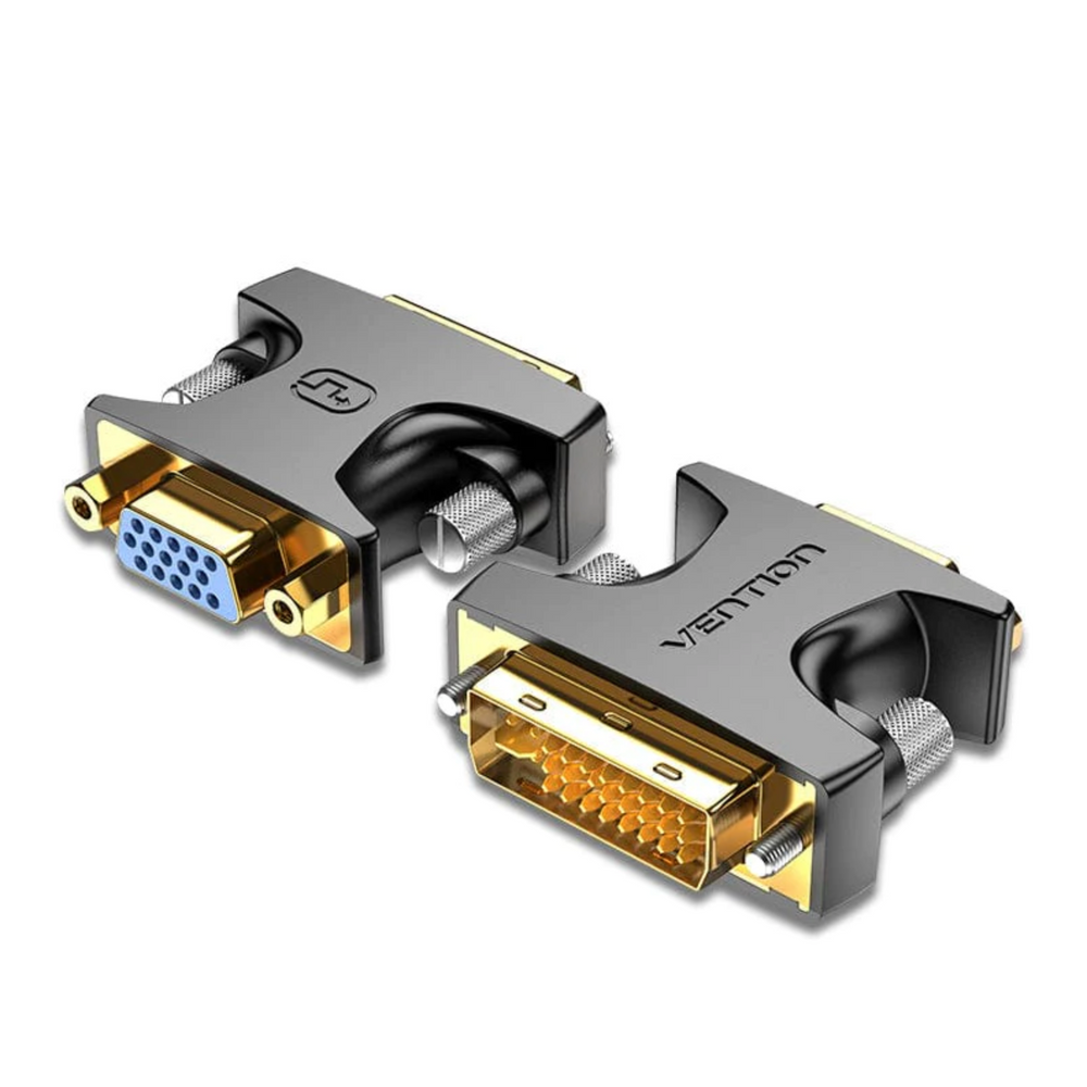 VEN-ECFB0 - Vention DVI Male to VGA Female Adapter Black