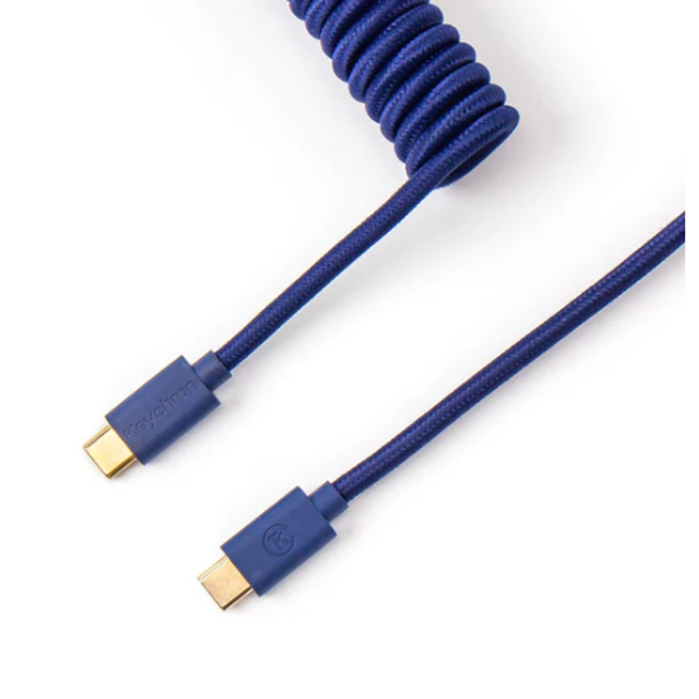 KEYC-CAB-L - Keychron Coiled Type-C Cable Blue