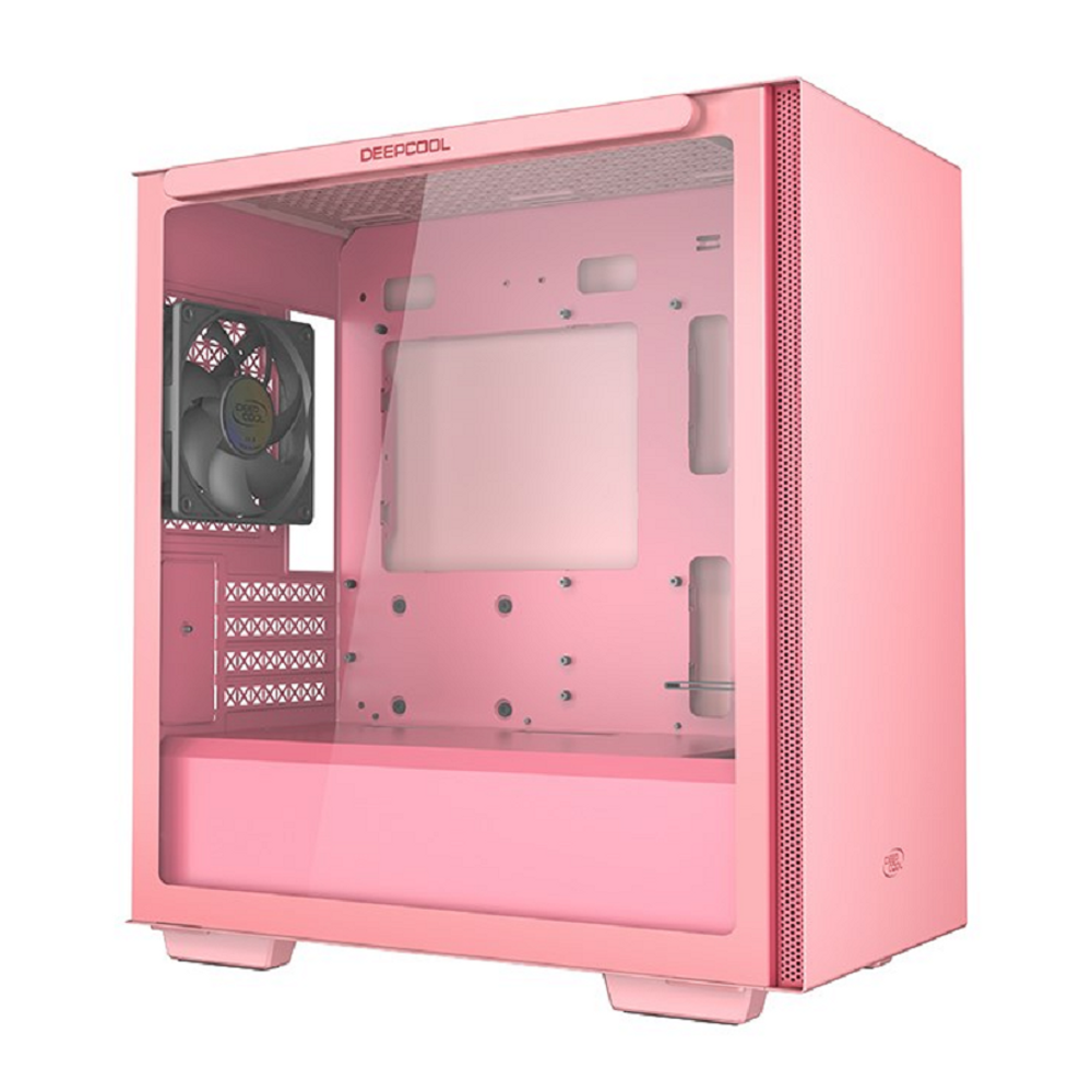 CASE-MACUBE110-PK - Deepcool MACUBE 110 MATX temper glass. Micro-ATX Case Pink