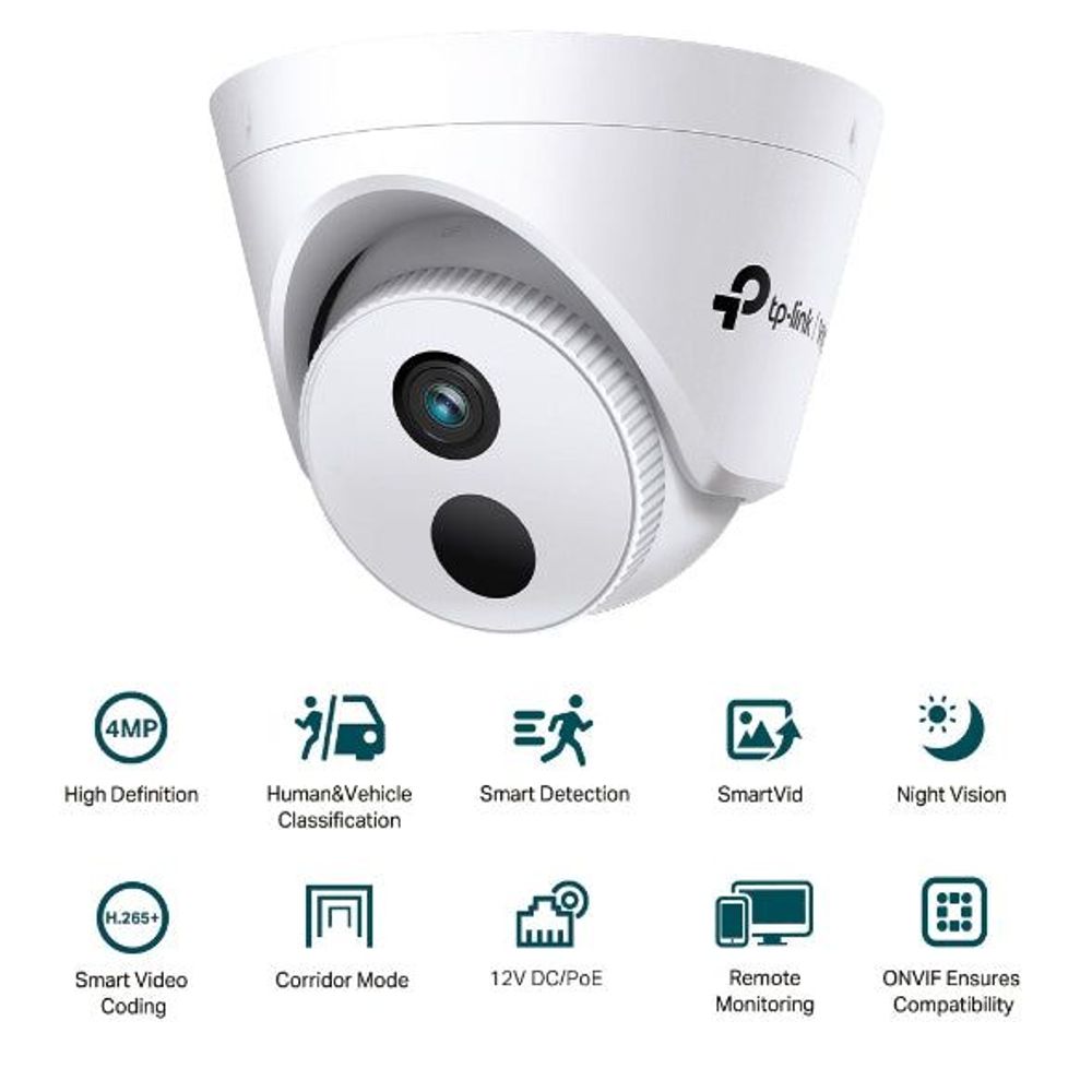 TL-VIGIC440I(2.8MM) - TP-Link VIGI C440I (2.8mm) 4MP IR Turret Network Camera (2,8mm Lens)