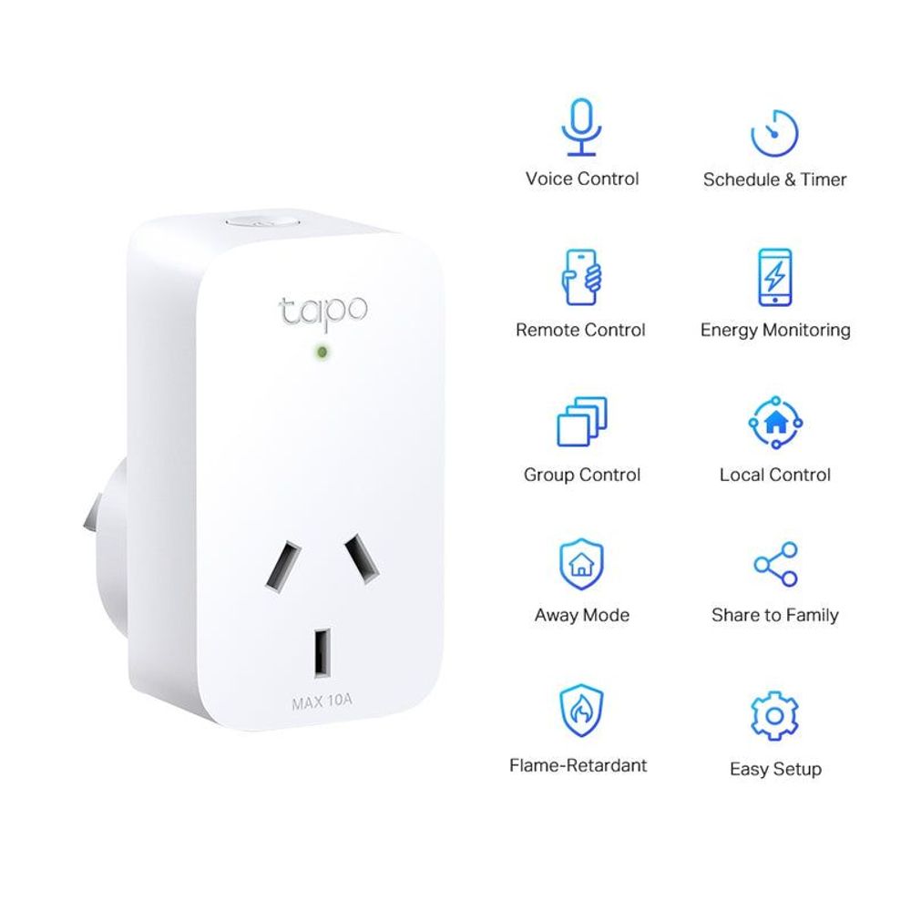 TL-TAPOP110 - TP-Link Tapo P110 Mini Smart Wi-Fi Socket/Plugs, Energy Monitoring, 1 Pack