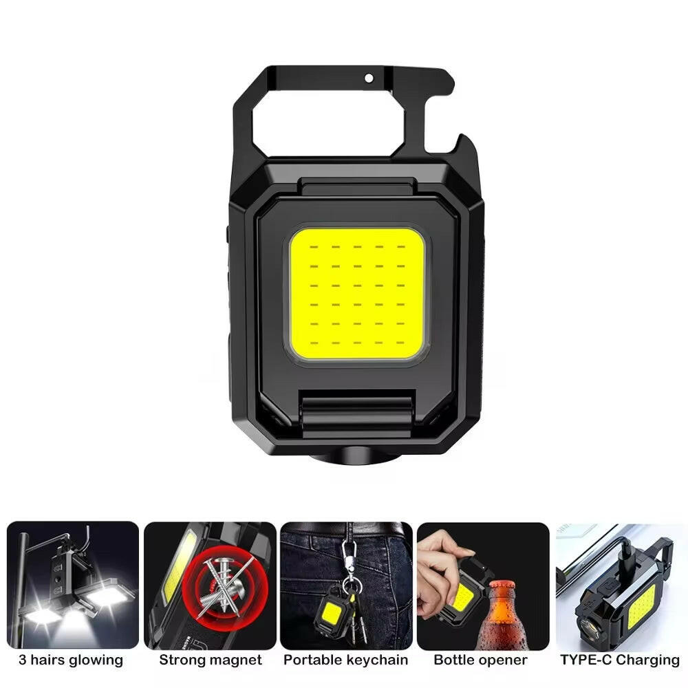 LED Mini Keychain Flashlight Black Led Keychain Light