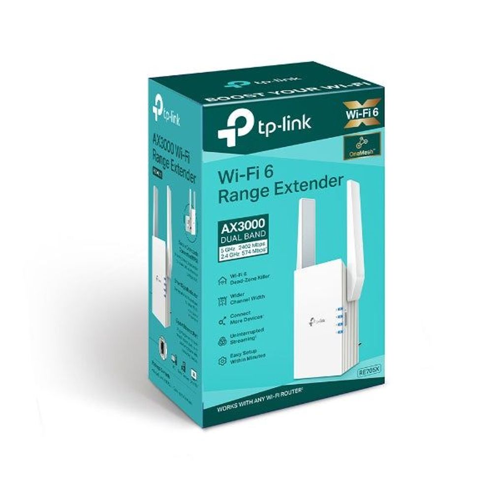 TL-RE705X - TP-Link RE705X AX3000 Mesh WiFi 6 Extender