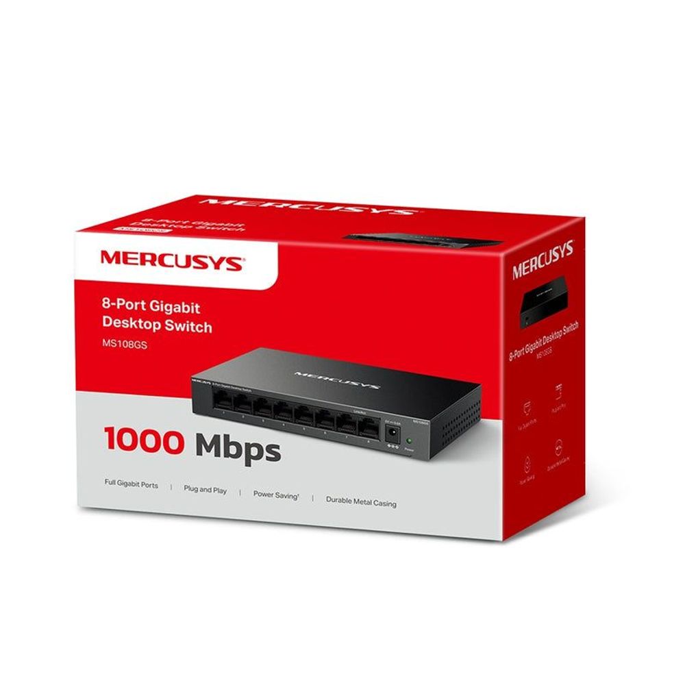 MER-MS108GS - Mercusys MS108GS 8-Port Gigabit Desktop Switch