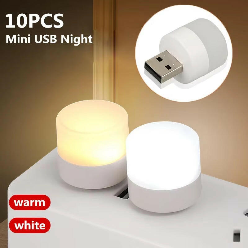 Mini USB Night Light 1Pcs Warm