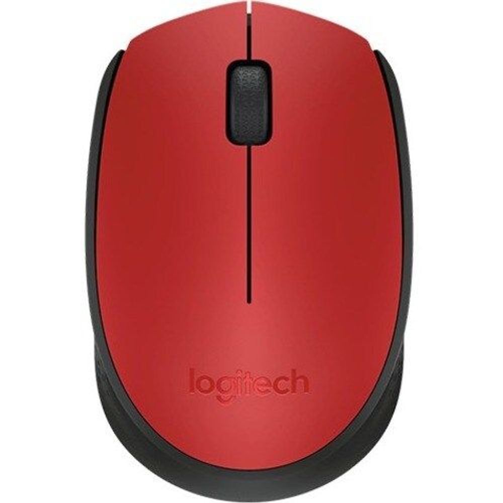 Logitech M171 USB Wireless Mouse - Red