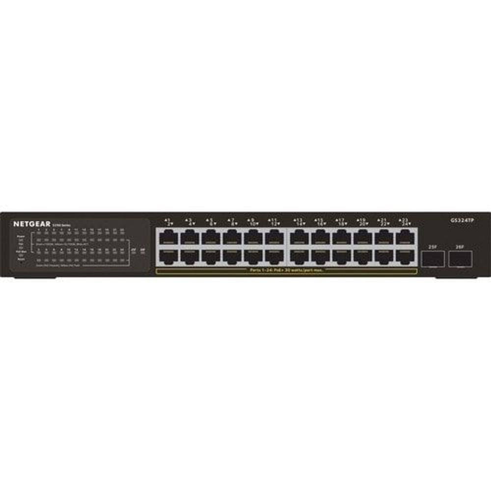 Netgear S350 GS324TP Ethernet Switch - 24 Ports - Manageable - Gigabit