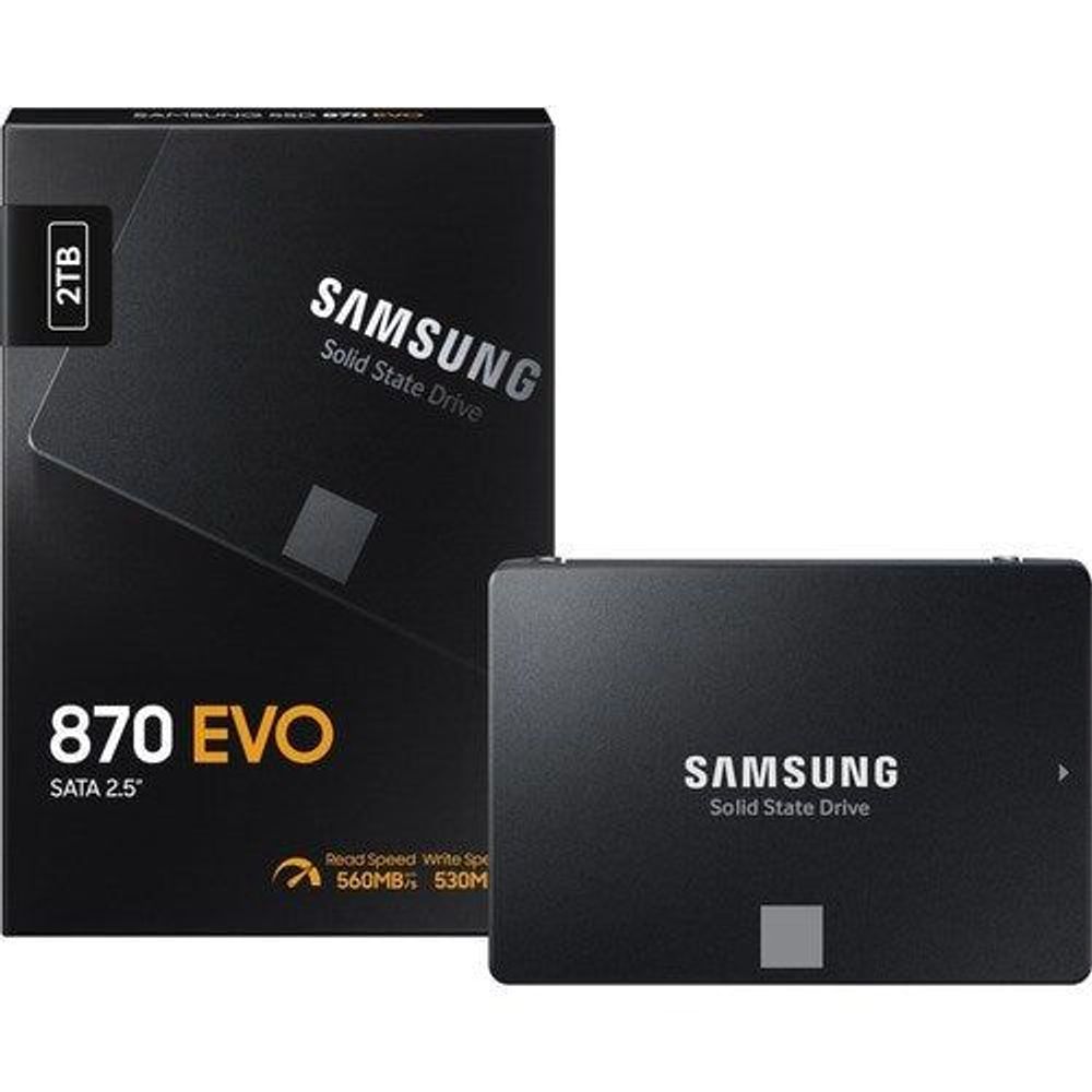 MZ-77E2T0BW - Samsung 870 EVO MZ-77E2T0BW 2 TB Solid State Drive - 2.5" Internal - S