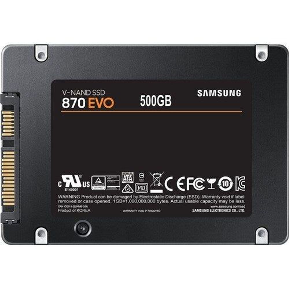 MZ-77E500BW - Samsung 870 EVO MZ-77E500BW 500 GB Solid State Drive - 2.5" Internal -