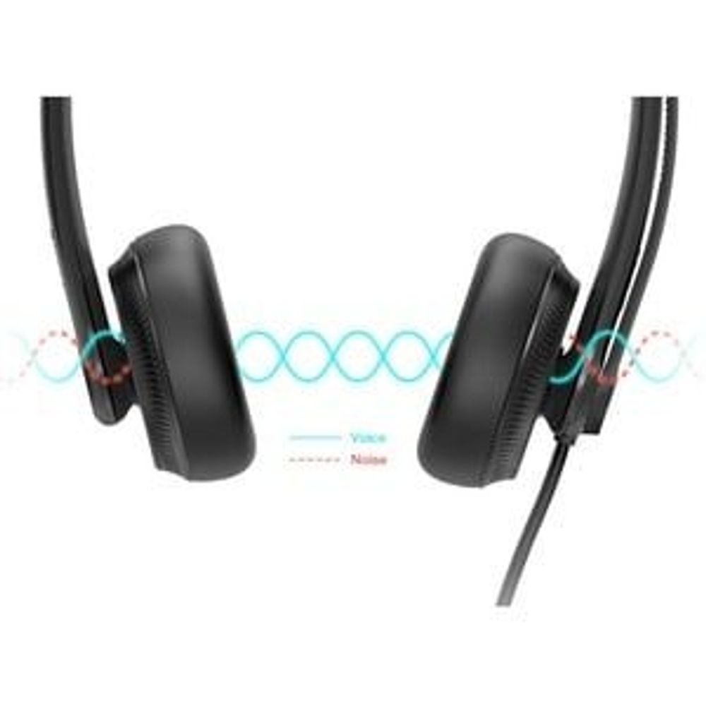 YEALINK YHS34 DUAL HEADSET FOR YEALINK IP PHONE. RJ9 HEADSET JACK HEAR