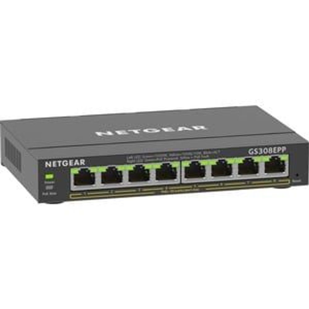 Netgear GS308EPP Ethernet Switch - 8 Ports - Gigabit Ethernet - 10/100