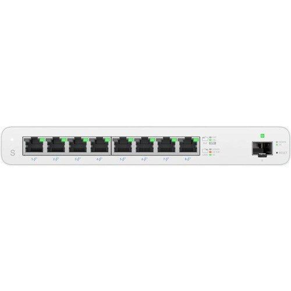 UISP-S - Ubiquiti UISP Switch - 8 Ports - Manageable - Gigabit Ethernet - 10/100/100