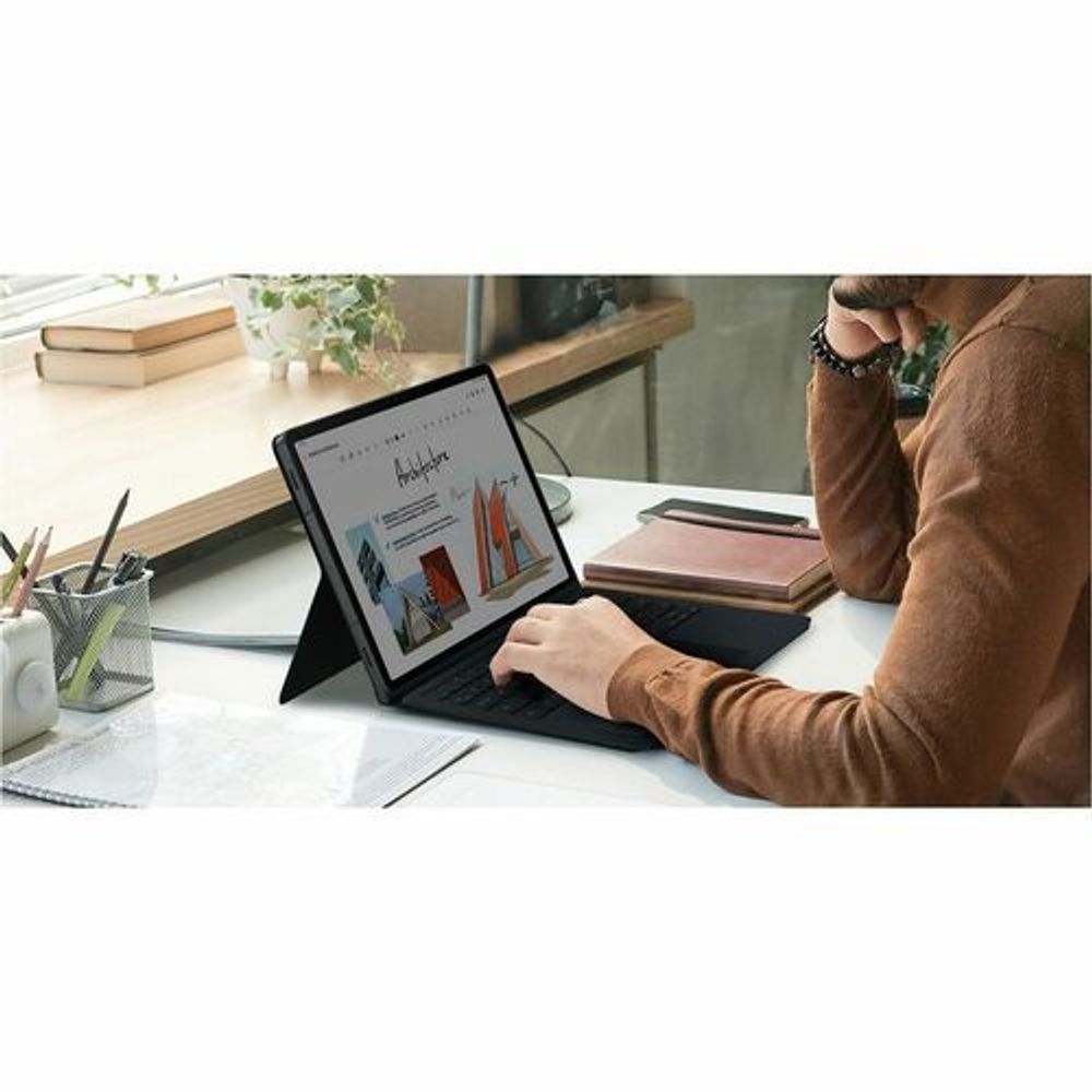 EF-DX715UBEGWW - Samsung Book Cover Keyboard/Cover Case (Book Fold) for 27.9 cm (11") S