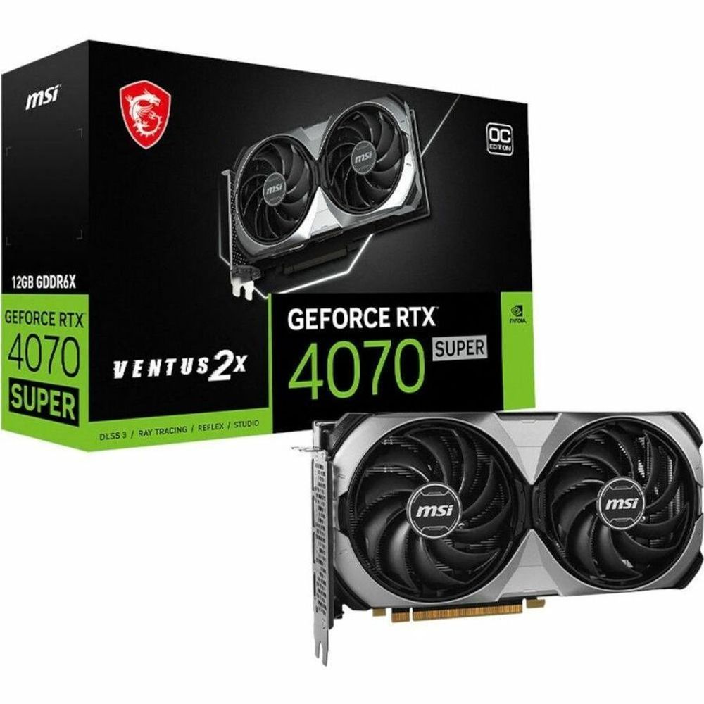 MSI NVIDIA GeForce RTX 4070 SUPER Graphic Card - 12 GB GDDR6X - 7680 x 4320