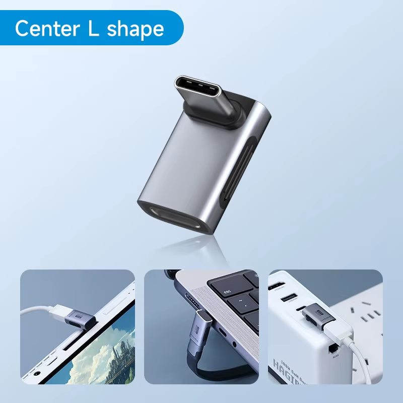 Hagibis 240W USB-C to USB-C Adapter Center L Shape