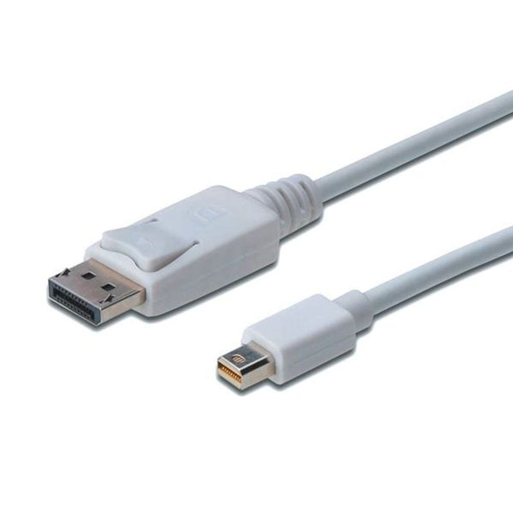 AK-340102-020-W - Digitus mini DisplayPort v1.1 (M) to DisplayPort (M) 2m Monitor Cable