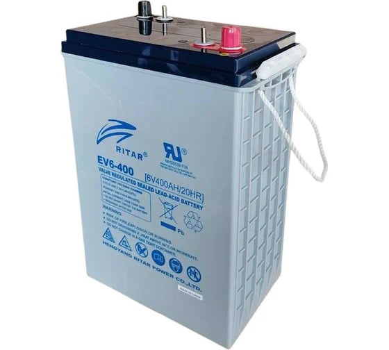EV6-400 - Ritar 6V 400Ah EV Series AGM Deep Cycle Battery