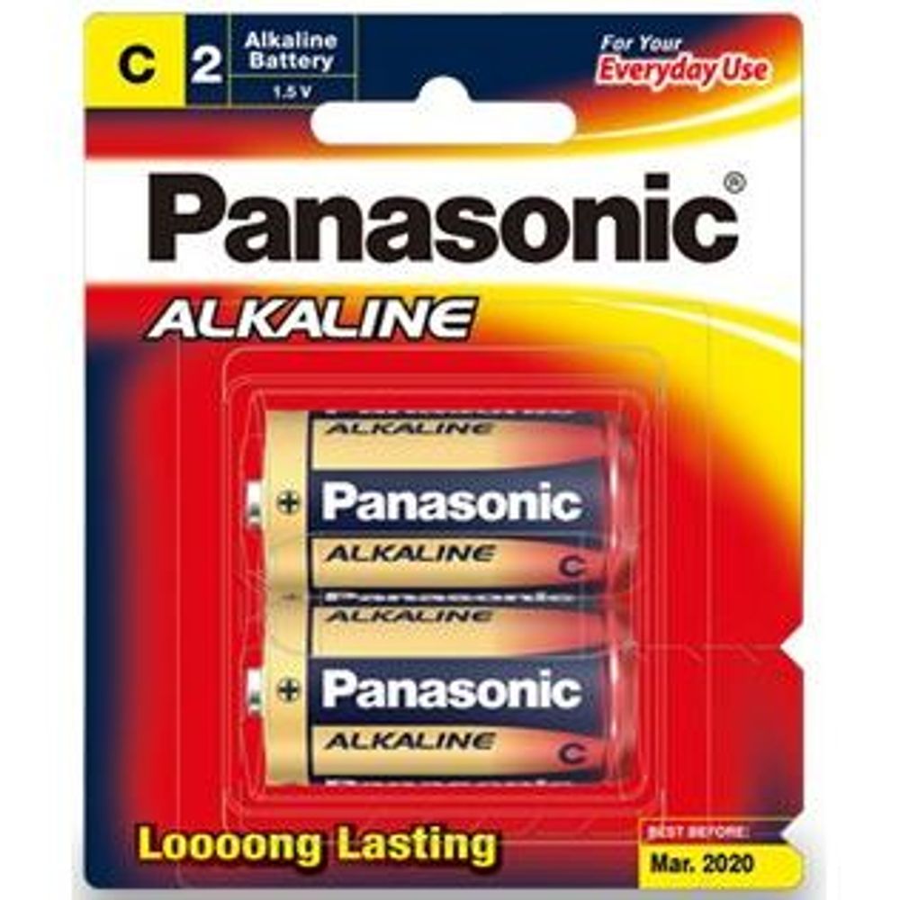 LR14T/2B - Panasonic C Alkaline Battery 2 Pack
