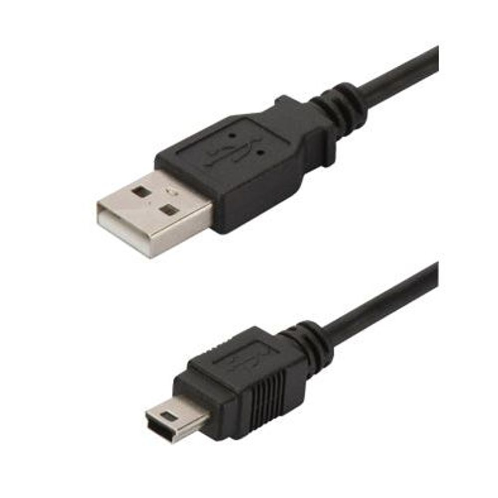 AK-300108-018-S - Digitus USB 2.0 Type A (M) to mini USB Type B (M) 1.8m Cable.