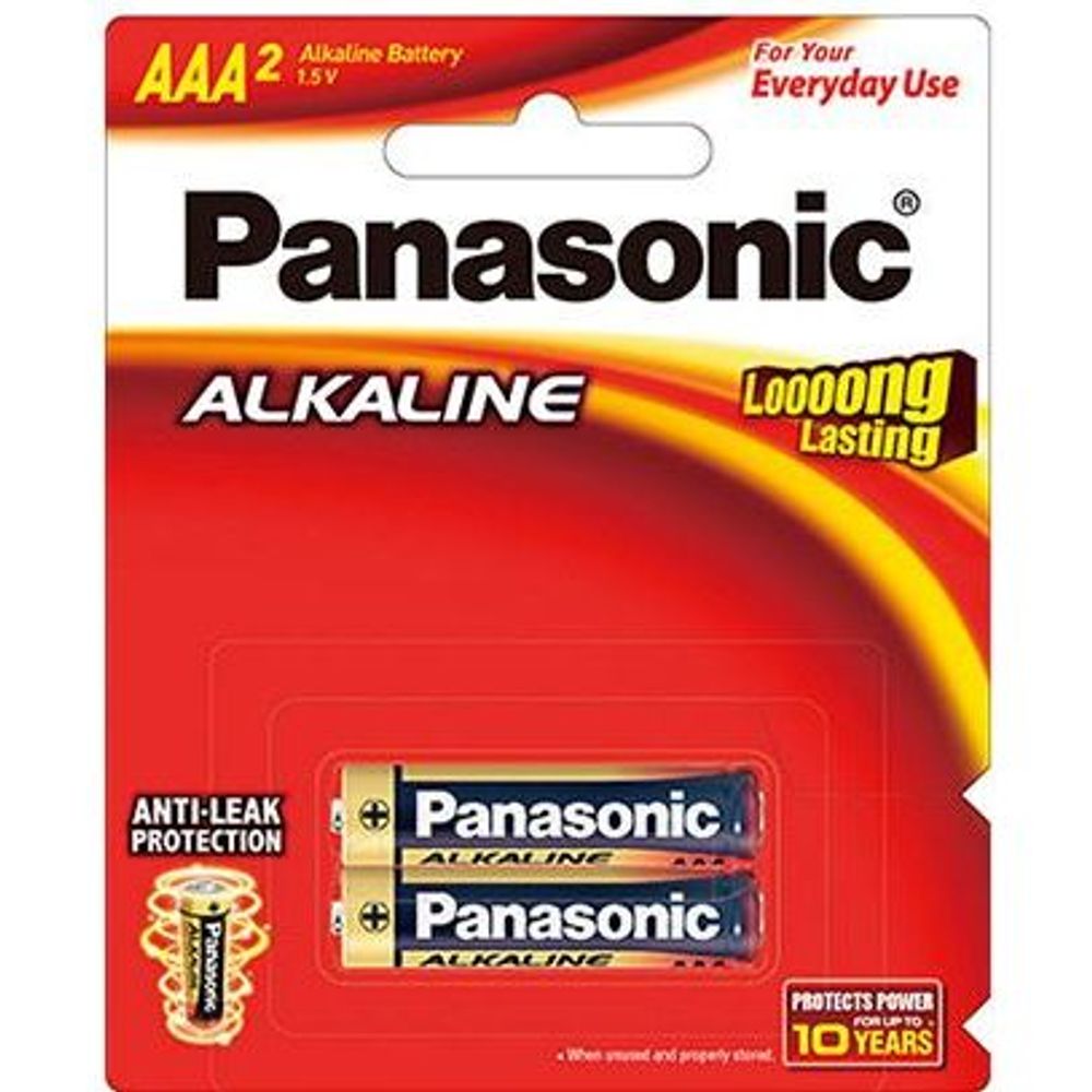 LR03T/2B - Panasonic AAA Alkaline Battery 2 Pack