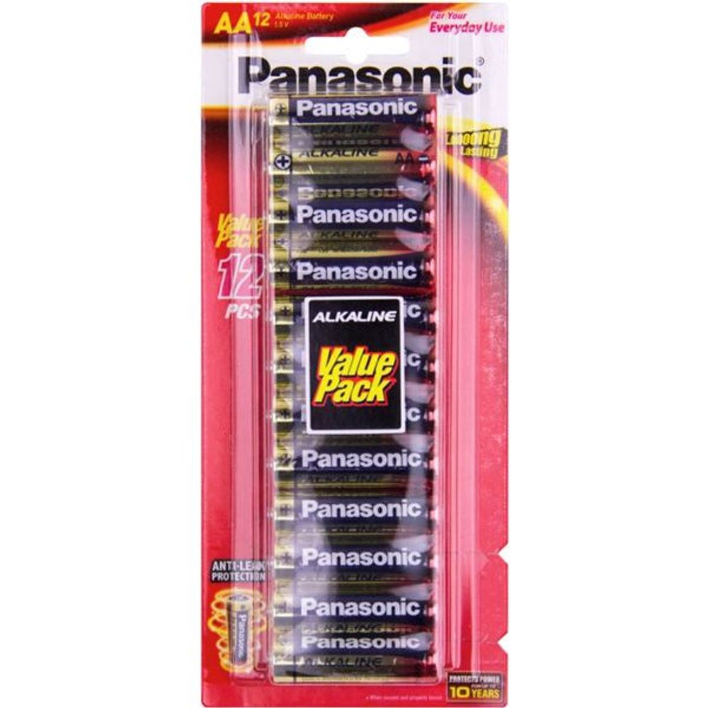 LR6T/12B - Panasonic AA Alkaline Battery 12 Pack
