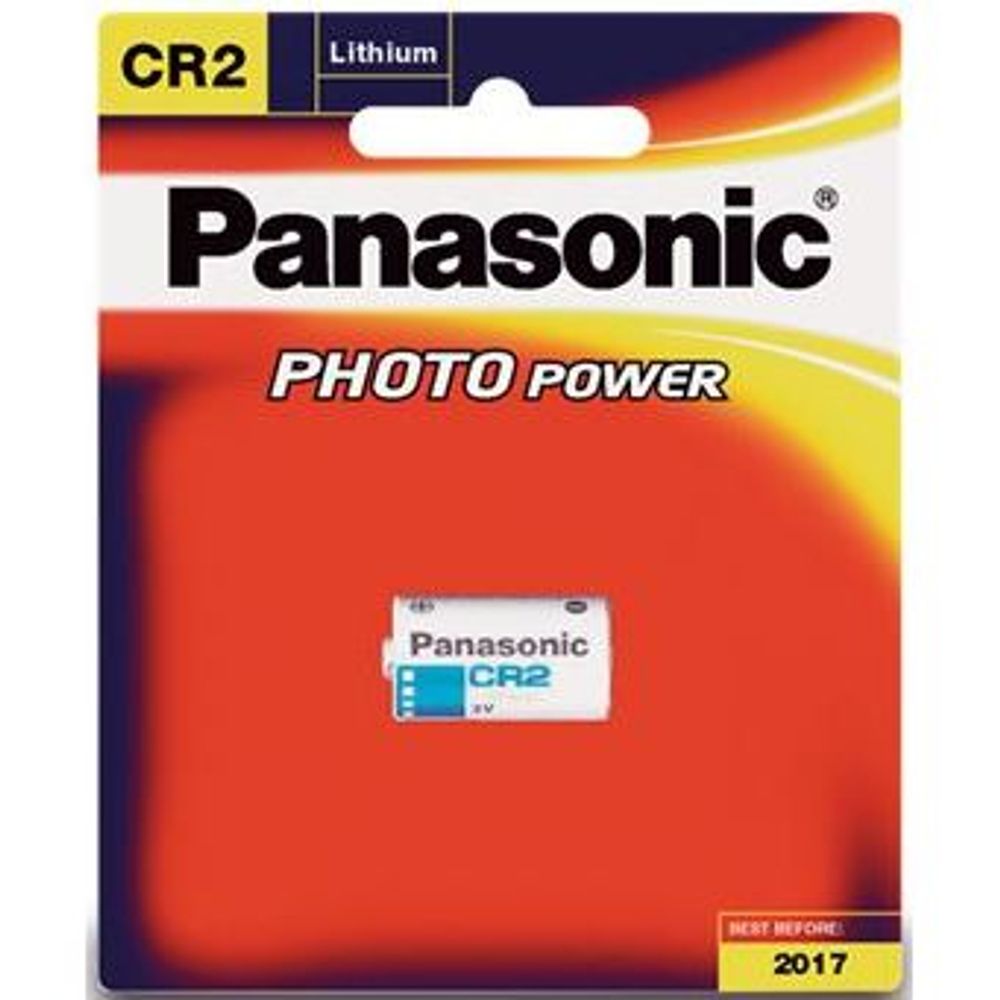 CR-2W/1BE - Panasonic CR-2 Photo Lithium 3V Camera Battery 1 Pack
