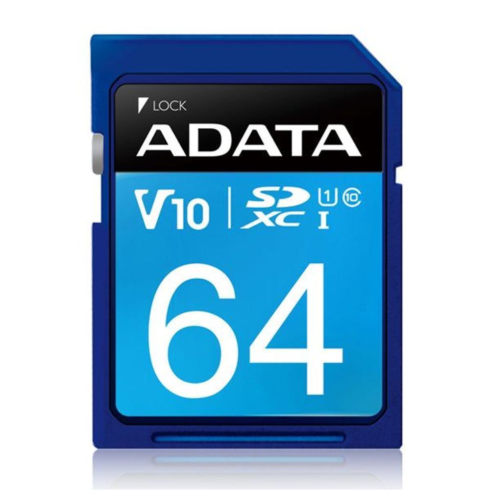 ASDX64GUICL10-R - ADATA Premier UHS-I V10 SDXC Card 64GB