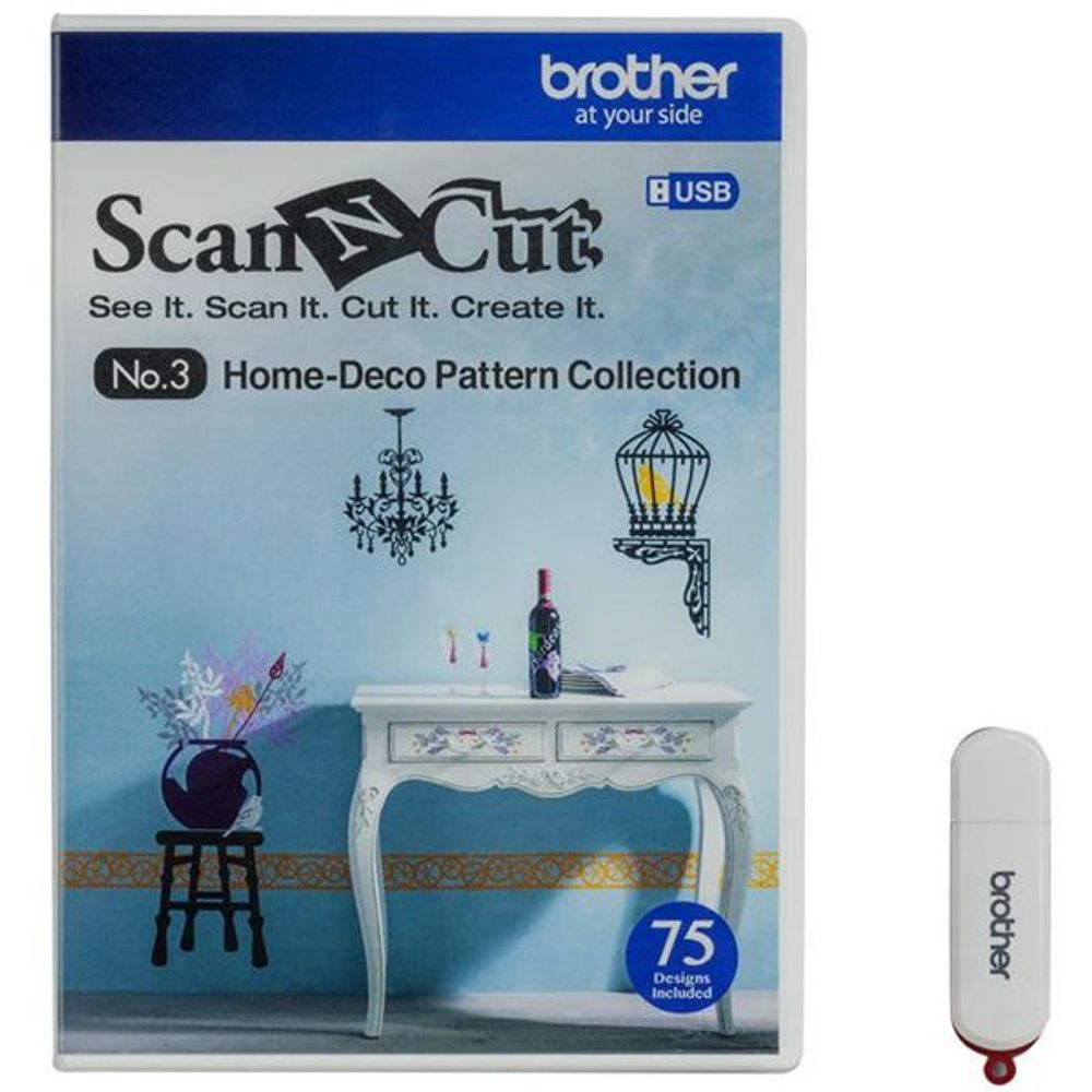 CAUSB3 - Brother CAUSB3 Fabric USB No.3 Home Deco Pattern