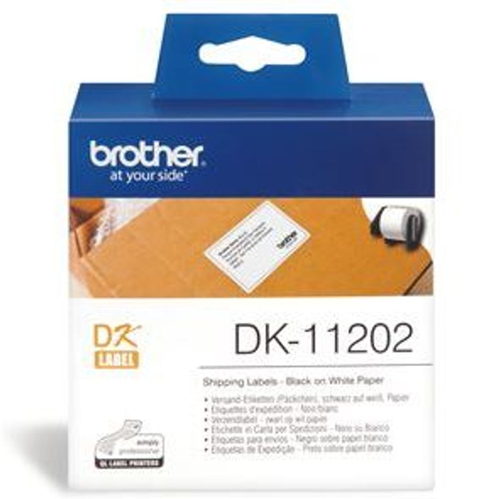 DK11202 - Brother DK11202 300 Shipping/Name Badge Labels 62mm x 100mm