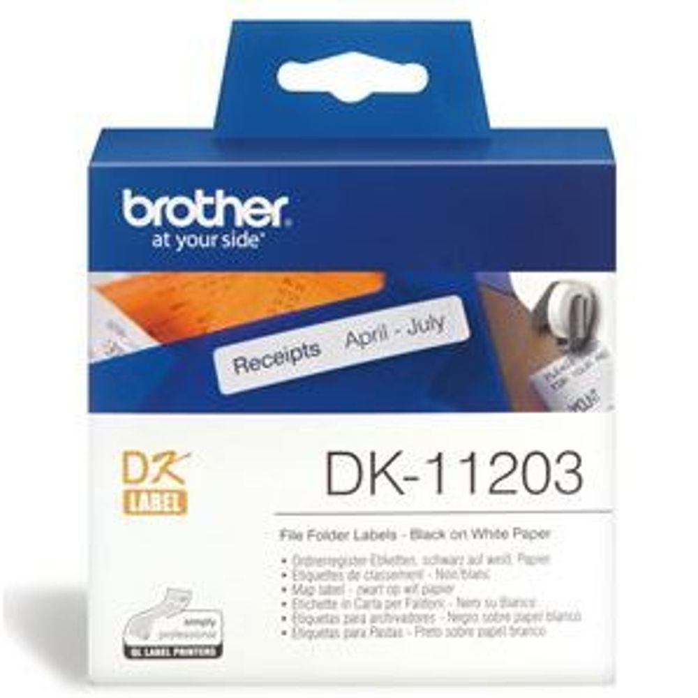 DK11203 - Brother DK11203 400 Multi-Purpose Address Labels 17mm x 87mm