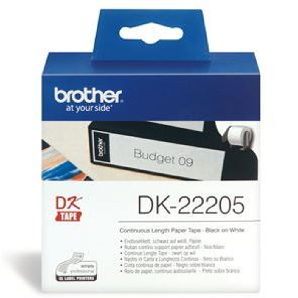 DK22205 - Brother DK22205 Continuous Length Paper Label Tape 62mm x 30.48m
