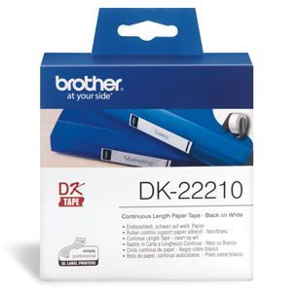 DK22210 - Brother DK22210 Continuous Length Paper Label Tape 29mm x 30.48m