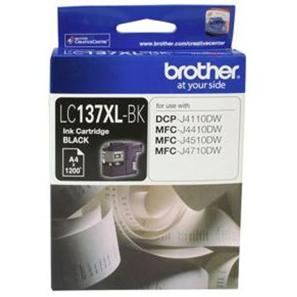 LC137XLBK - Brother LC137XLBK Black High Yield Ink Cartridge