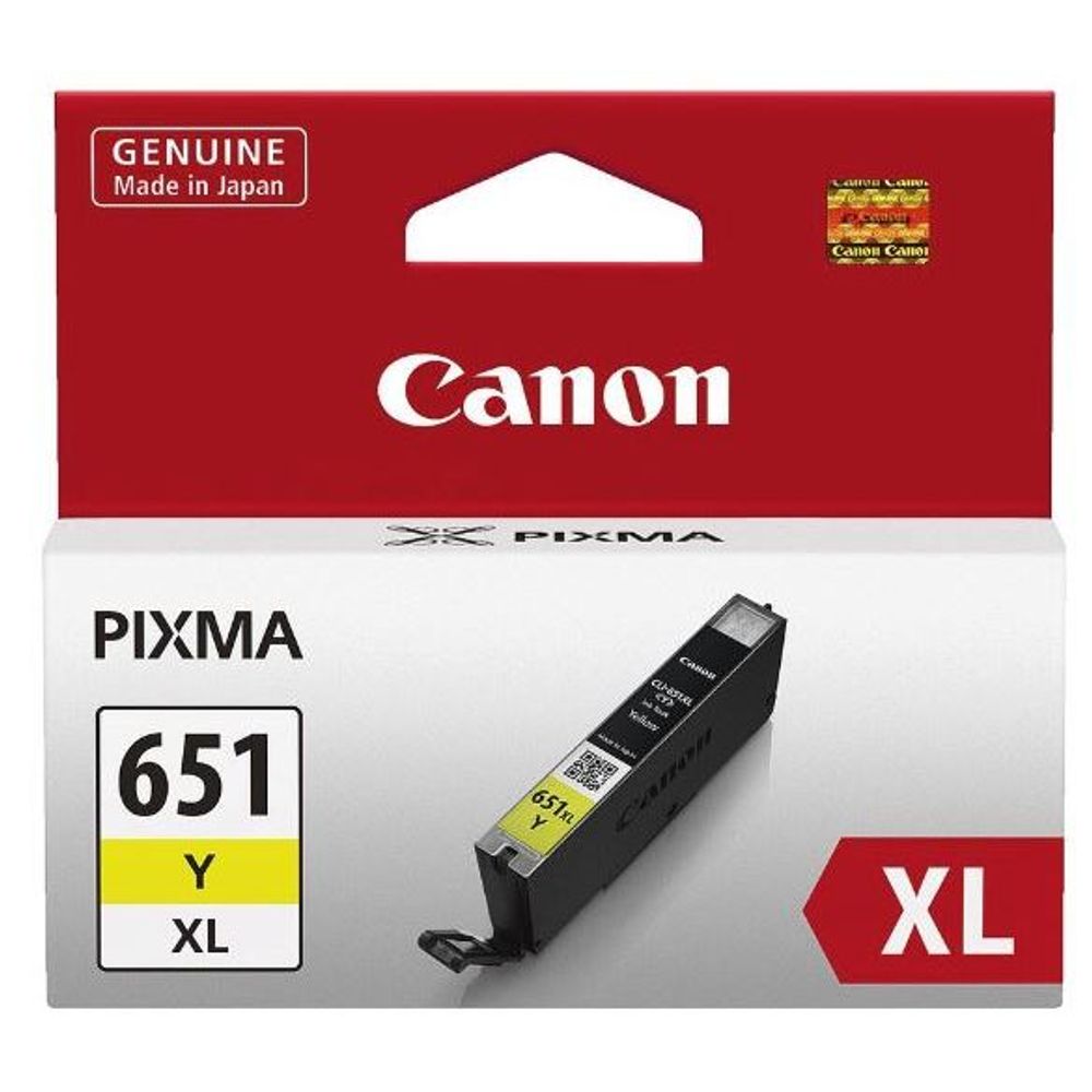 CLI651XLYOCN - Canon CLI651XLY Yellow High Yield Ink Cartridge
