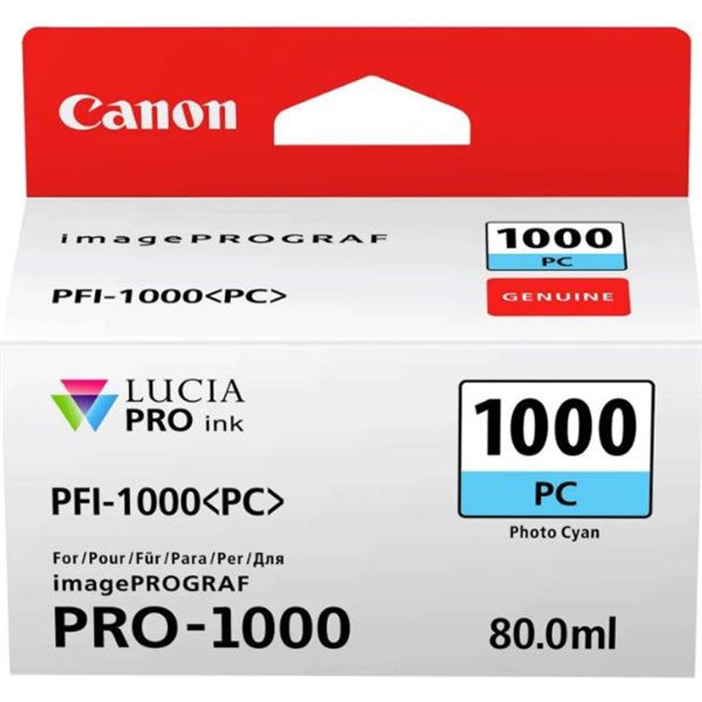 PFI-1000PC - Canon PFI-1000PC Photo Cyan Ink Tank