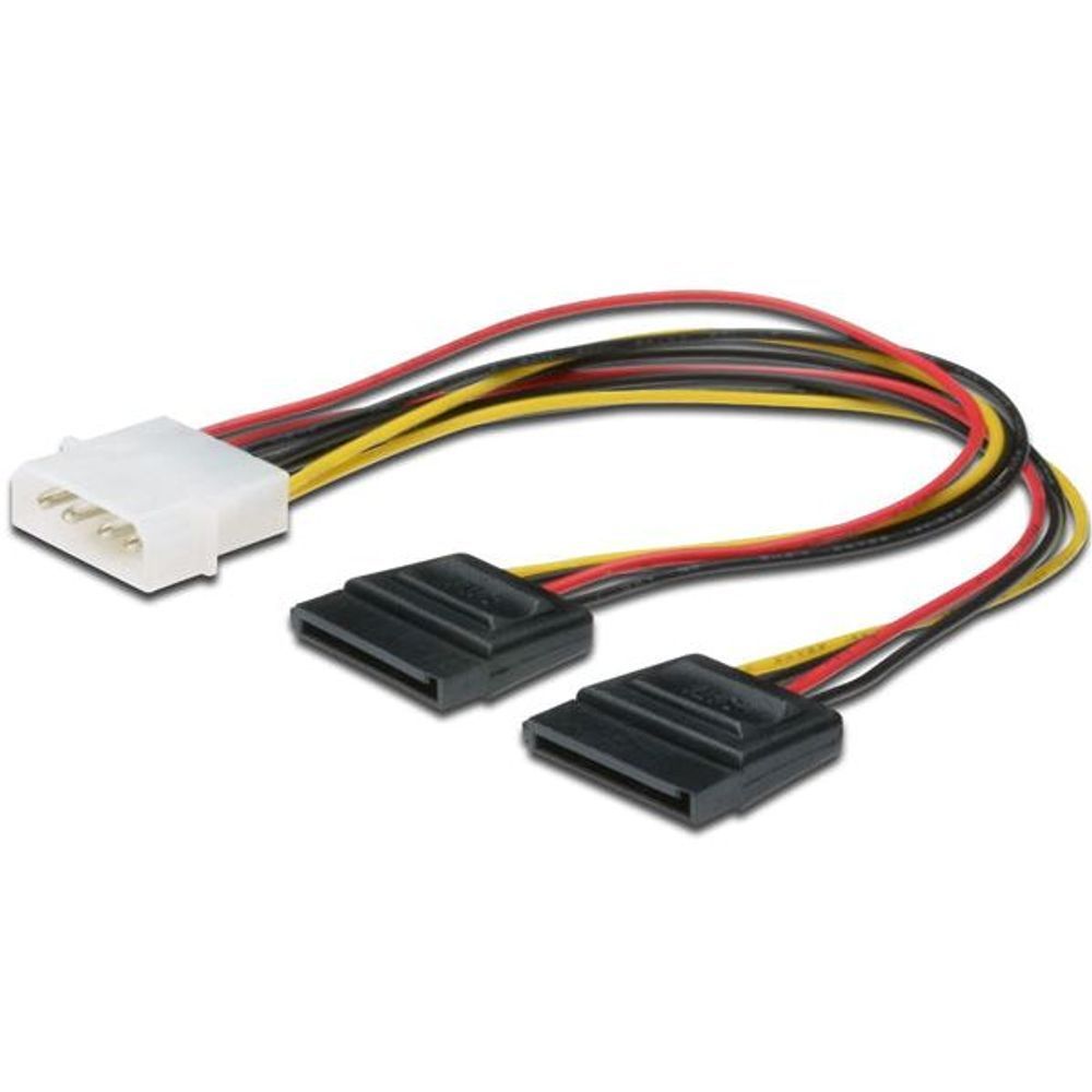 AK-430400-002-S - Digitus SATA (Dual) to Molex 0.2m Power Cable