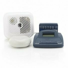 Silent Alert Smoke Alarm Pack Smoke Alarm Pack incl Vibrating Pager with Alarm Clock Charger