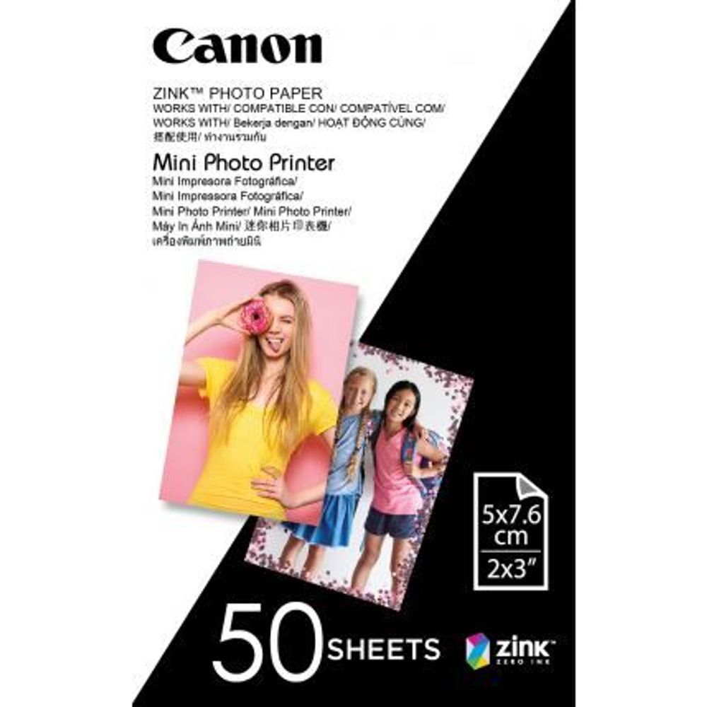 ZP-2030-50 - Canon Zink Photo Paper for Mini Photo Printer - 50 Sheets