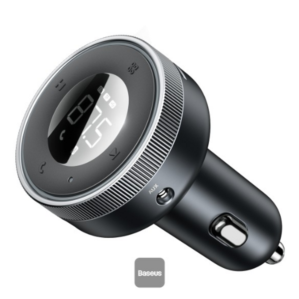 BAS06816 - Baseus Enjoy Car Wireless MP3 Charger (Wireless 5.0+5V/3.4A) Black