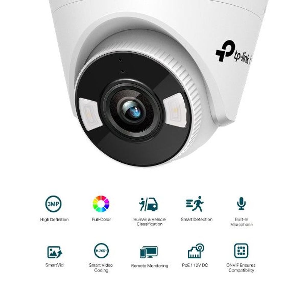 TL-VIGIC430(4MM) - TP-Link VIGI 3MP (4mm) Full-Colour Turret Network Camera