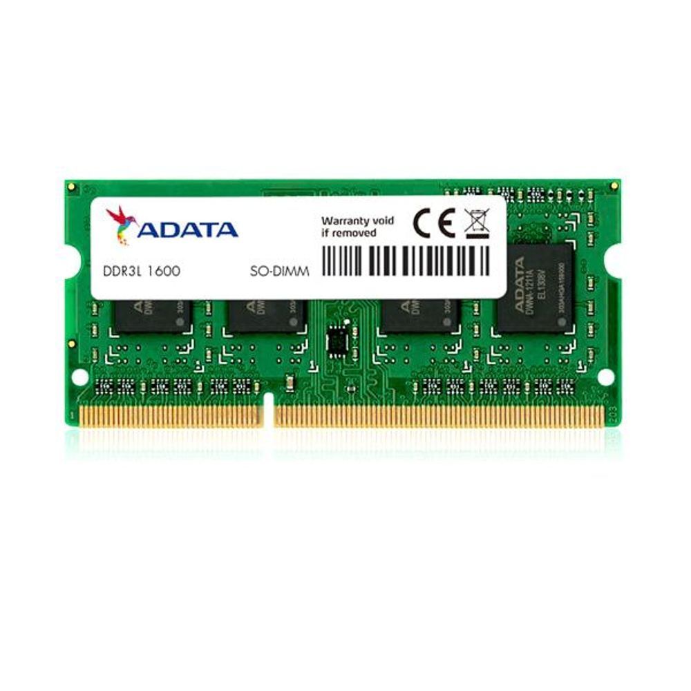 ADDS1600W8G11-S - ADATA 8GB DDR3L-1600 PC3L-12800 1.35v SODIMM Lifetime wty