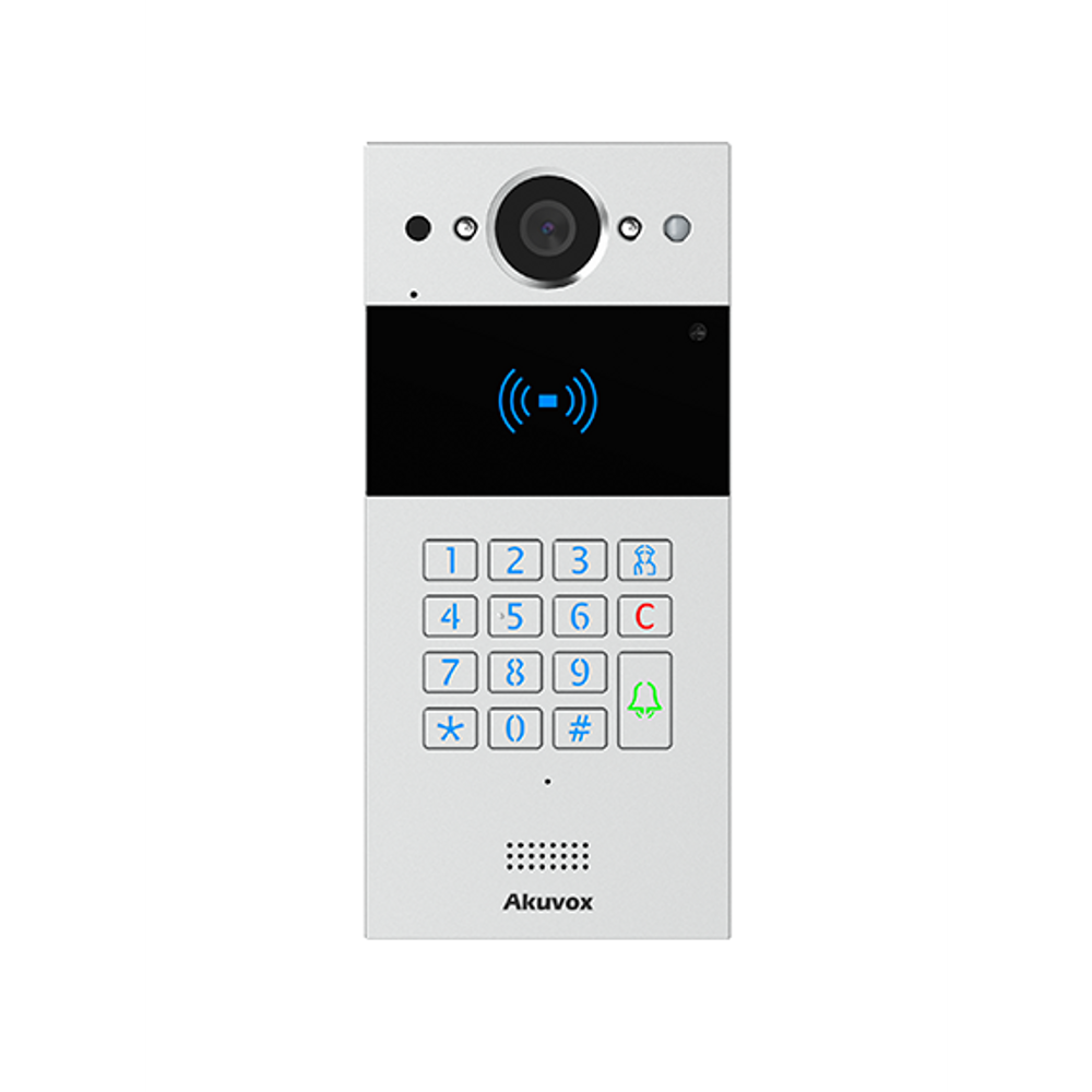 IntercomKit-2Wire - Akuvox 2-Wire Intercom Kit doorphone with a numeric keypad & 7" WiFi Indoor Monitor