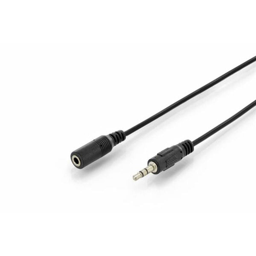 AK-510200-015-S - Digitus 3.5mm (M) to 3.5mm (F) 1.5m Stereo Audio Extension Cable