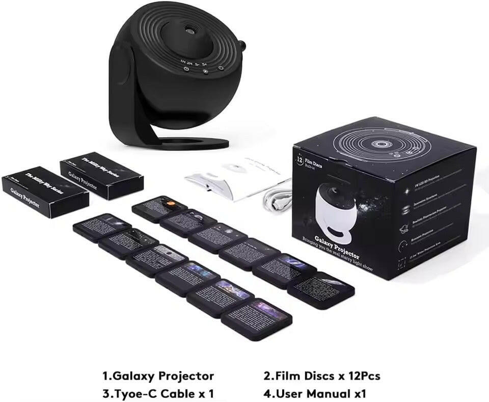 12-in-1 Starry Night Projector