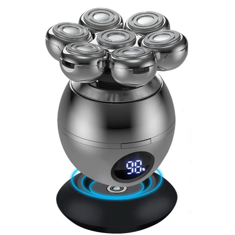 7 Head Electric Shaver for Men - Advanced 7D Floating Cutter, IPX5 Waterproof, USB Wireless Charging