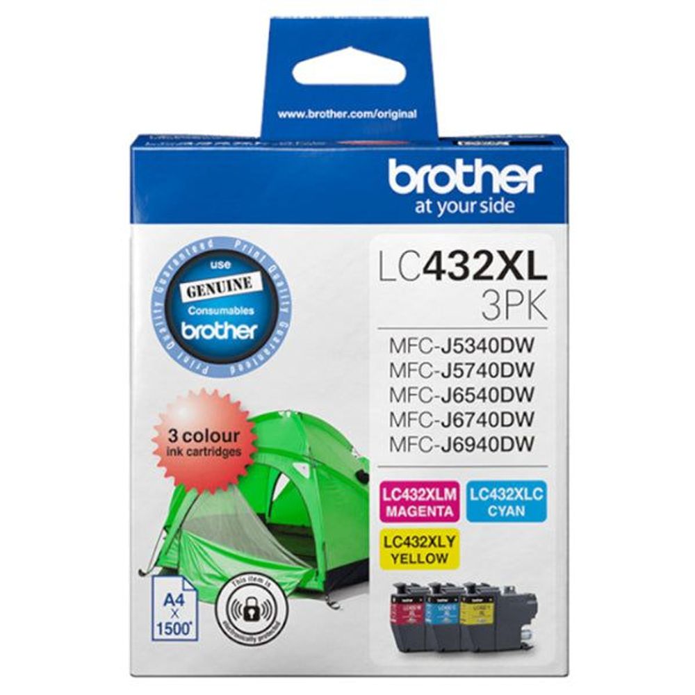 LC4323PKS - Brother LC4323PKS 3-Pack Ink Cartridge (C/M/Y)