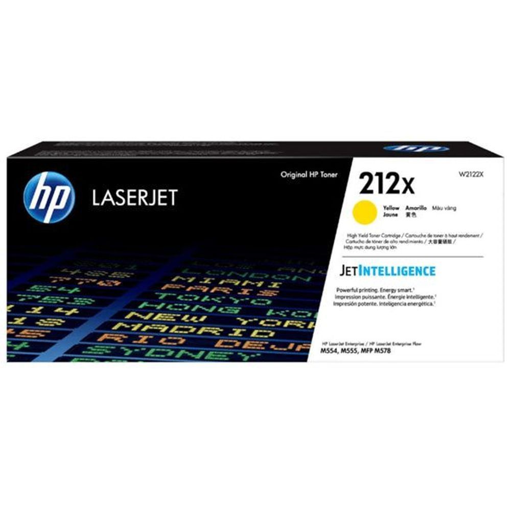 W2122X - HP 212X High Yield Yellow Original LaserJet Toner Cartridge