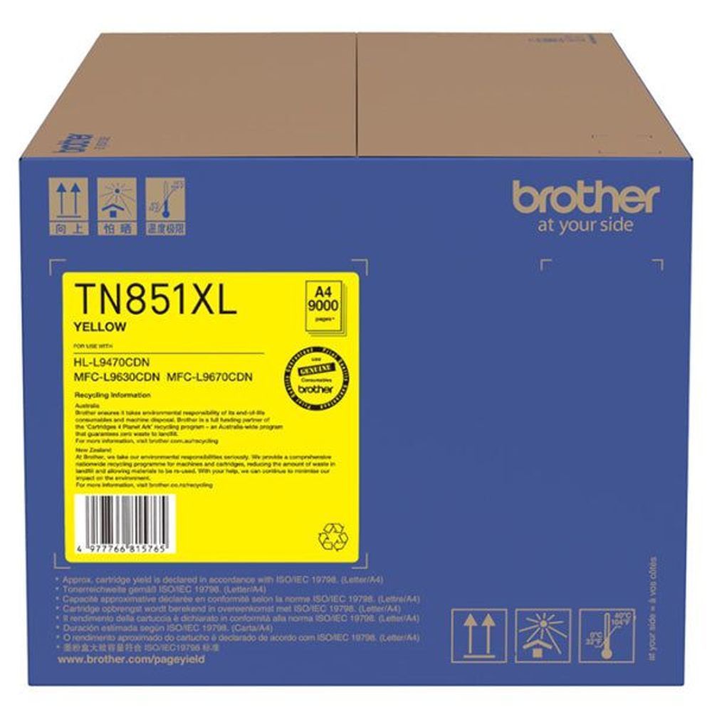 TN851XLY - Brother TN851XLY Yellow High Capacity Toner